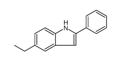 1H-Indole, 5-ethyl-2-phenyl Structure