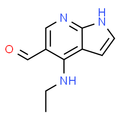 4-(Ethylamino)-1H-pyrrolo[2,3-b]pyridine-5-carbaldehyde Structure