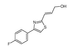 3-[4-(4-fluorophenyl)-1,3-thiazol-2-yl]prop-2-en-1-ol Structure