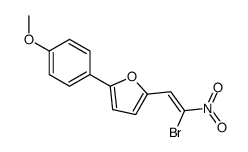 2-(2-bromo-2-nitroethenyl)-5-(4-methoxyphenyl)furan Structure