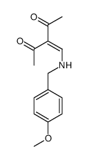3-[[(4-methoxyphenyl)methylamino]methylidene]pentane-2,4-dione结构式
