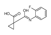 1-((2-氟苯基)氨基甲酰基)环丙烷甲酸(卡博替尼杂质)结构式