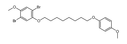 1,4-dibromo-2-methoxy-5-[8-(4-methoxyphenoxy)octoxy]benzene Structure