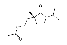 2-[(1R)-1-methyl-2-oxo-3-propan-2-ylcyclopentyl]ethyl acetate Structure