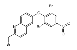 2-(bromomethyl)-6-(2,6-dibromo-4-nitrophenoxy)quinoline结构式