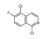 1,5-dichloro-6-fluoroisoquinoline结构式