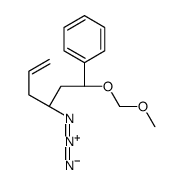 [(1R)-3-azido-1-(methoxymethoxy)hex-5-enyl]benzene结构式