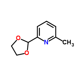 2-(1,3-二氧-2-基)-6-甲基吡啶结构式