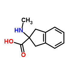 2-(Methylamino)-2-indanecarboxylic acid结构式