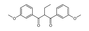 1,3-Propanedione, 2-ethyl-1,3-bis(3-methoxyphenyl)结构式