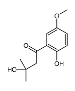 3-hydroxy-1-(2-hydroxy-5-methoxyphenyl)-3-methylbutan-1-one结构式