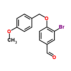 3-Bromo-4-[(4-methoxybenzyl)oxy]benzaldehyde Structure