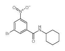 3-Bromo-N-cyclohexyl-5-nitrobenzamide picture