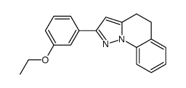 2-(3-ethoxyphenyl)-4,5-dihydropyrazolo[1,5-a]quinoline结构式