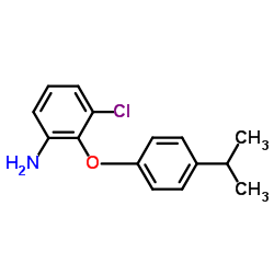 3-Chloro-2-(4-isopropylphenoxy)aniline结构式