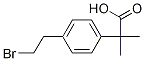 2-(4-(2-broMoethyl)phenyl)-2-Methylpropanoic acid Structure