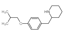 2-[[4-(2-methylpropoxy)phenyl]methyl]piperidine Structure