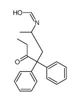 N-(5-oxo-4,4-diphenylheptan-2-yl)formamide Structure