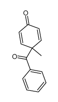 4-benzoyl-4-methylcyclohexa-2,5-dienone结构式