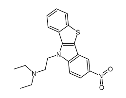 diethyl-[2-(3-nitro-benzo[4,5]thieno[3,2-b]indol-10-yl)-ethyl]-amine Structure