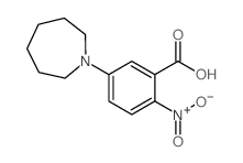 5-Azepan-1-yl-2-nitrobenzoic acid结构式