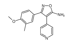 5-Amino-3-(4-methoxy-3-methylphenyl)-4-(4-pyridyl)isoxazole Structure