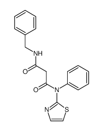 N-benzyl-N'-(2-thiazolyl)-N'-phenylmalonamide Structure