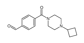 4-(4-cyclobutylpiperazine-1-carbonyl)benzaldehyde结构式