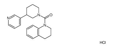 (3,4-dihydro-2H-quinolin-1-yl)(3,4,5,6-tetrahydro-2H-[3,3]bipyridinyl-1-yl)methanone hydrochloride结构式