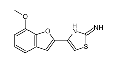 4-(7-methoxy-benzofuran-2-yl)-thiazol-2-ylamine Structure