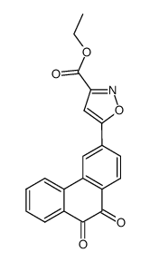 5-(9,10-dioxo-9,10-dihydro-[3]phenanthryl)-isoxazole-3-carboxylic acid ethyl ester Structure