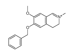 6-Benzyloxy-7-methoxy-2-methyl-3,4-dihydro-isoquinolinium Structure