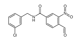 N-(3-Chlorobenzyl)-4-formyl-3-nitrobenzamide Structure