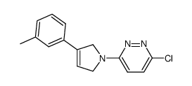 3-chloro-6-[3-(3-methylphenyl)-2 H -pyrrol-1(5 H)-yl]pyridazine Structure