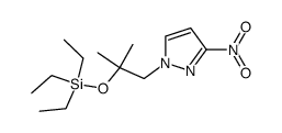 1-(2-methyl-2-triethylsilanyloxy-propyl)-3-nitro-1H-pyrazole Structure