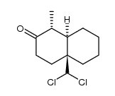 (+/-)-4a-dichloromethyl-1t-methyl-(4ar,8at)-octahydro-naphthalen-2-one Structure