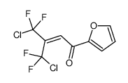 4-chloro-3-[chloro(difluoro)methyl]-4,4-difluoro-1-(furan-2-yl)but-2-en-1-one结构式
