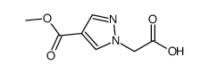 [4-(methoxycarbonyl)-1H-pyrazol-1-yl]acetic acid结构式