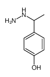4-(1-hydrazinylethyl)phenol Structure