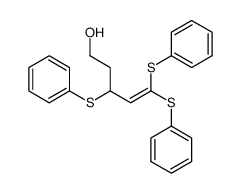 3,5,5-tris(phenylthio)pent-4-en-1-ol结构式
