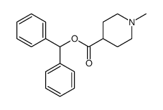 benzhydryl 1-methylpiperidine-4-carboxylate结构式