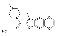 (8-methylfuro[2,3-g][1,4]benzodioxin-7-yl)-(4-methylpiperazin-1-yl)methanone,hydrochloride结构式