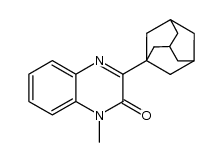 3-(1-adamantyl)-1-methyl-2(1H)-quinoxalinone结构式