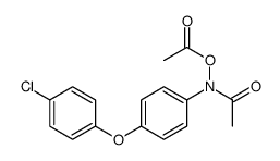 [N-acetyl-4-(4-chlorophenoxy)anilino] acetate Structure