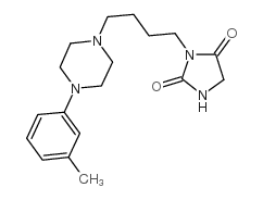 3-[4-[4-(3-methylphenyl)piperazin-1-yl]butyl]imidazolidine-2,4-dione Structure