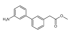 (3'-Amino-biphenyl-3-yl)-acetic acid methyl ester Structure