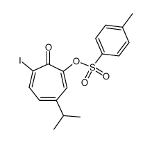 2-tosyloxy-4-isopropyl-7-iodo-tropone结构式