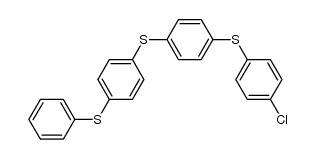 1-[(4-chlorophenyl)thio]-4-[[(4-phenylthio)phenyl]thio]benzene结构式