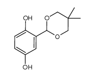 2-(2,5-dihydroxyphenyl)-5,5-dimethyl-1,3-dioxane结构式