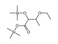 trimethylsilyl 3-ethoxy-2-trimethylsilyloxybutanoate结构式